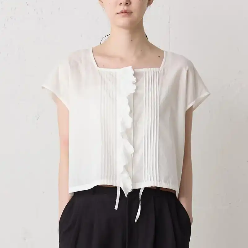 MidiUmi ピンタックレースベスト /OWH11